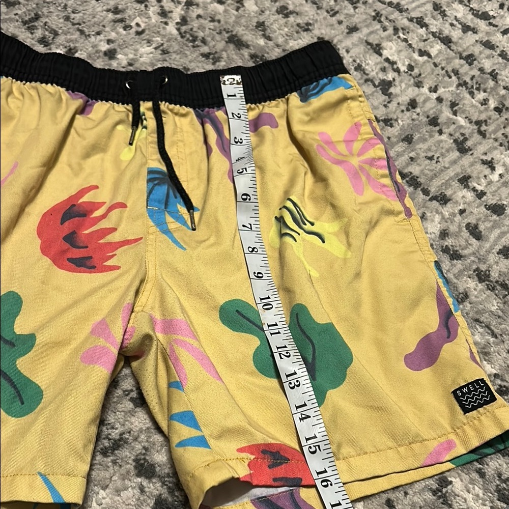 Swell Men's Yellow Patterned Drawstring Waist. So… - image 7